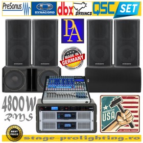 Presonus-Dynacord-Syrincs-dbx-QSC-PA SET